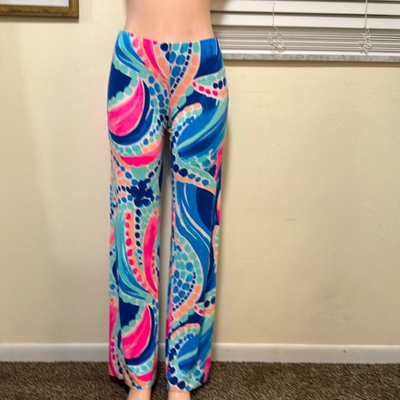 Lilly Pulitzer Pants - Lilly Pulitzer Georgia May Ocean Jewels Palazzo Pants Size SMALL